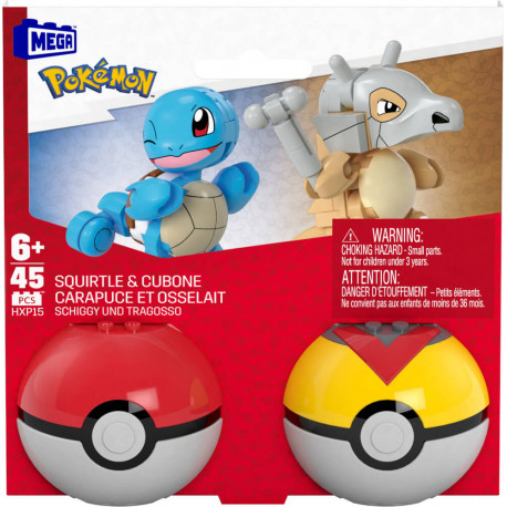 MEGA Pokémon 2er Pokéball Set - Schiggy und Tragosso