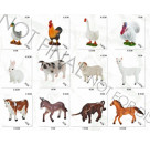 Kids Globe Miniatur Bauernhof Figuren 8cm, 12-fach sortiert