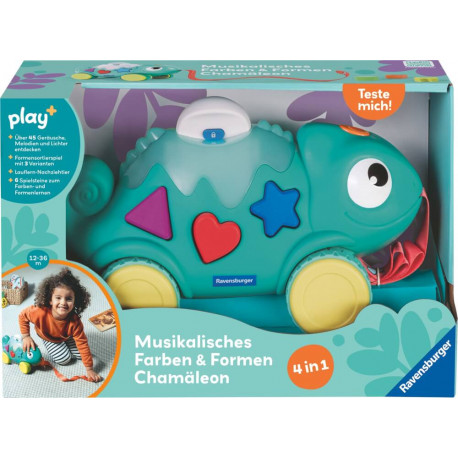 Ravensburger 4875 play+ Musikalisches Formen und Farben Chamäleon