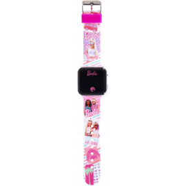 Accutime LED-Kinderuhr Barbie (rosa), Digitaluhr mit LED-Anzeige für Uhrzeit und Datum