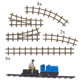 BUSCH H0 79828 A-Set:Gartenbahn