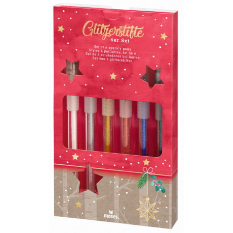 Glitzerstifte Winterwunder 6er Set