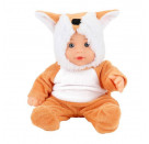 TOITOYS BEAU Babypuppe 22,5cm in Tieranzug, 4-fach sortiert