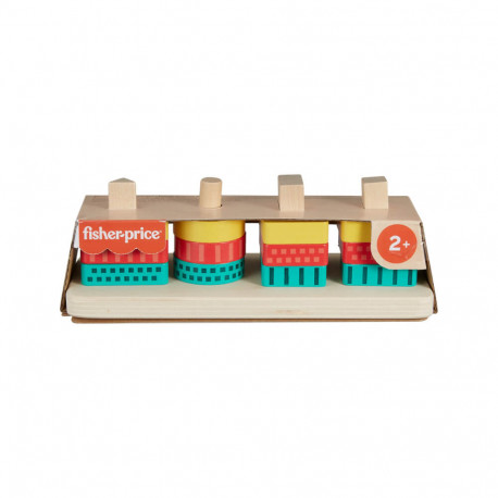 Fisher-Price Buntes Holz-Stapelesielset