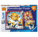 Ravensburger 12001061 Puzzle Despicable Me 4 3 X 49 Teile