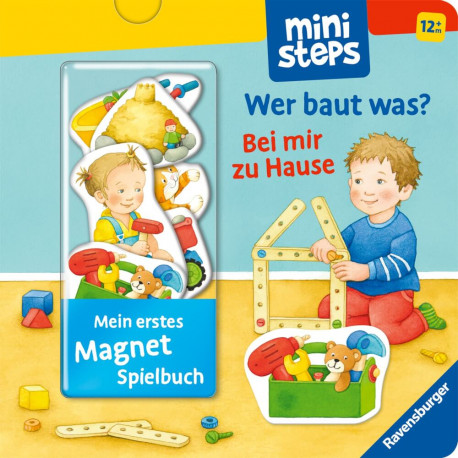 Ravensburger 30800 ministeps: Mein erstes Magnetbuch: Wer baut was? Bei mir zu Hause ministeps-Bücher