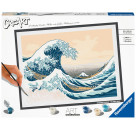 Ravensburger 23690 Malen nach Zahlen ART Collection: The Great Wave (Hokusai) Malen nach Zahlen Serie Premium