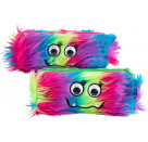 HERBS Pencil-Case, 2-fach sortiert Ein monsterstarkes Pencil-Case mit Wackelaugen und flauschigem Neon-Fell aus 100% P