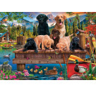 PU1000T.Hundefamilie am See