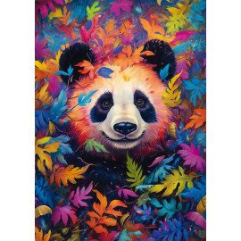 PU1000T.Pandabär im Regenbogenwald