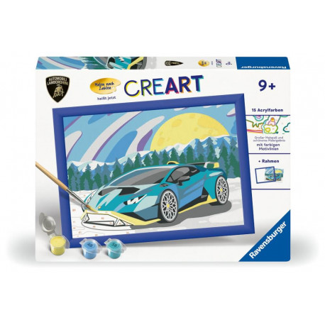 Ravensburger 23959 Malen nach Zahlen Blauer Lamborghini Malen nach Zahlen Serie Character