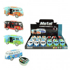 TOITOYS METAL Bus FlowerPowerL-T, 4-fach sortiert