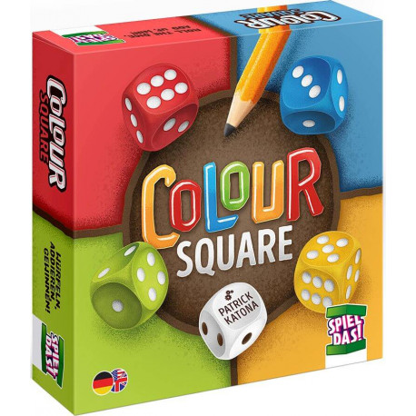 SPIEL DAS! Verlag - Colour Square - spannendes Roll & Write, Würfelspiel für die ganze Familie!