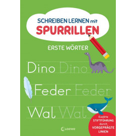 Schreiben lernen mit Spurrillen - Erste Wörter