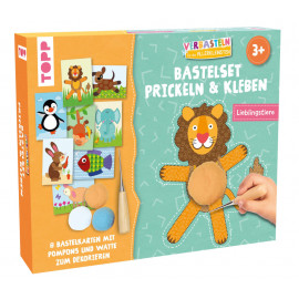 Verbasteln für die Allerkleinsten: Bastelset Prickeln & Kleben. Lieblingstiere