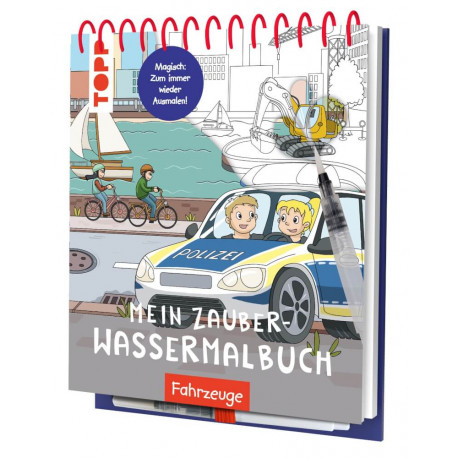 Mein Zauber-Wassermalbuch Fahrzeuge