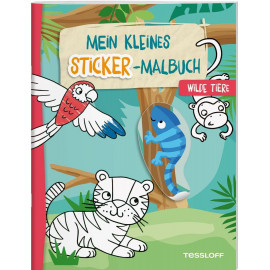 Mein kleines Sticker-Malbuch. Wilde Tiere