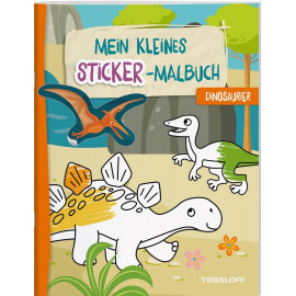 Mein kleines Sticker-Malbuch. Dinosaurier