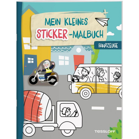 Mein kleines Sticker-Malbuch. Fahrzeuge