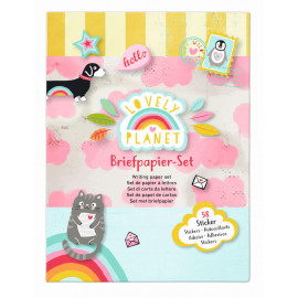 Lovely Planet Briefpapier-Set