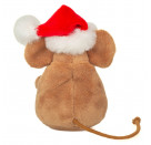 Teddy Hermann Weihnachtsmaus mit Kranz, 11 cm