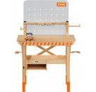 Stihl Kinderwerkbank aus Holz