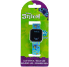 Accutime LED-Kinderuhr Lilo & Stitch (blau), Stitch Digitaluhr mit LED-Anzeige für Uhrzeit und Datum