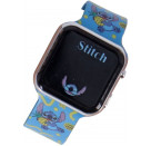 Accutime LED-Kinderuhr Lilo & Stitch (blau), Stitch Digitaluhr mit LED-Anzeige für Uhrzeit und Datum