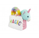 Plüschtier Handtasche Cuties Einhorn hellblau (2)