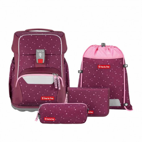 BASIS Schulranzen-Set „Berry Stars, 4-teilig