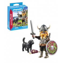 PLAYMOBIL 71755 Wikinger mit Wachhund