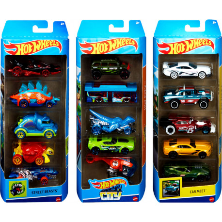 Mattel Hot Wheels 5-er Geschenkset, sortiert