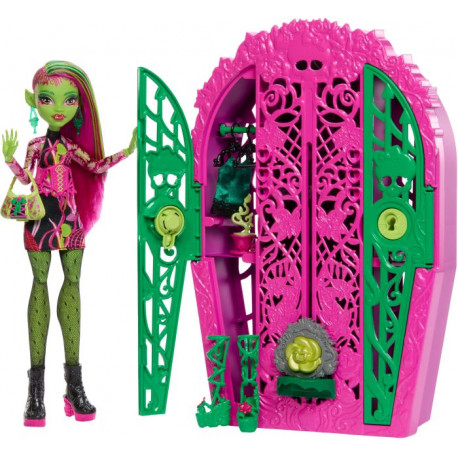 Monster High Skulltimate Secrets Garden Mysteries Spielset, Venus McFlytrap-Puppe mit mehr als 19 Üb