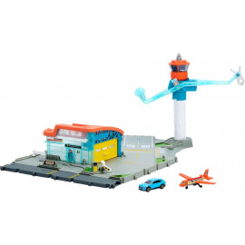 Matchbox Flughafen Abhebe-Abenteuer-Spielset mit 1 Die-Cast-Audi und 1 Flugzeug aus Kunststoff