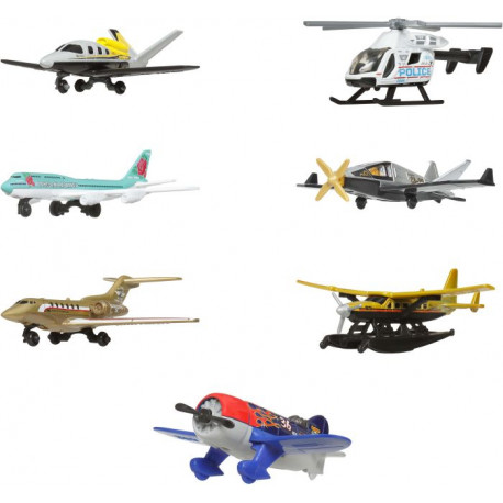 Matchbox Skybusters, Spielzeugflugzeug, Hubschrauber, Raumschiff oder Düsenflugzeug mit rollenden Rä