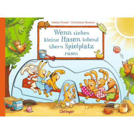 Wenn sieben kleine Hasen tobend übern Spielplatz rasen