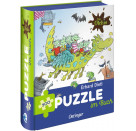 Die Olchis. Puzzle im Buch. Feuerstuhl. 300 Teile, Format 48 x 24 cm