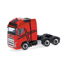 herpa - Volvo FH 16 GL XL 2020 Zugmaschine mit Schwerlastturm 3achs, rot-schwarz