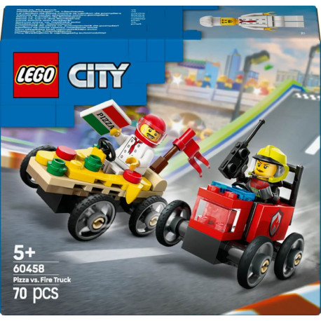 LEGO® City 60458 Pizzalieferwagen vs. Löschauto