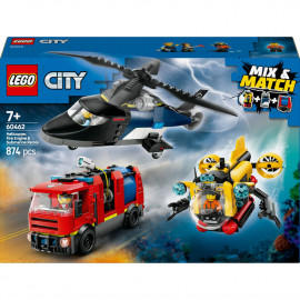 LEGO® City 60462 Kombinationsset mit Hubschrauber, Löschauto und U-Boot
