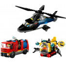 LEGO® City 60462 Kombinationsset mit Hubschrauber, Löschauto und U-Boot
