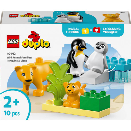 LEGO® DUPLO 10442 Wildtier-Familien: Pinguine und Löwen