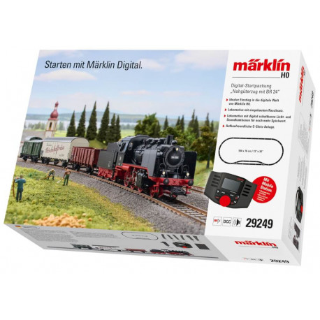 Märklin 29249 - H0 Digital-Startpackung Nahgüterzug mit BR 24