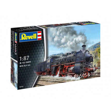 Schnellzuglokomotive BR 18 505 mit Tender 2 3  T38, Revell Modellbausatz