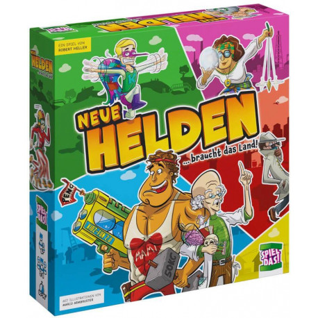 Spiel DAS! - Neue Helden braucht das Land, witziges Familienspiel ab 8 Jahren