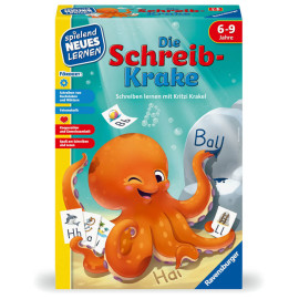 Ravensburger 24683 - Die Schreib-Krake - Lernspiel für Kinder, Schreiblernspiel für Kinder von 6-9 Jahren, für 1-4 Spi