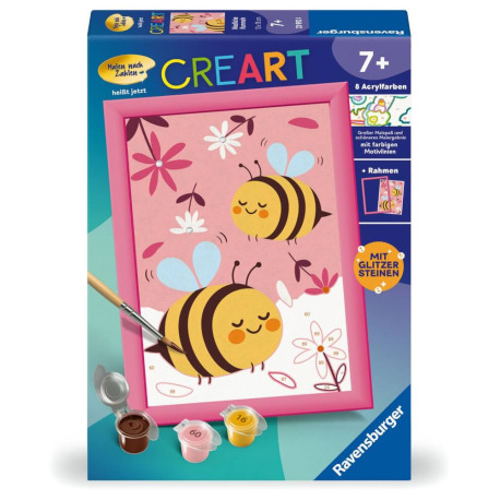 Ravensburger CreArt - Malen nach Zahlen 23992 -  Niedliche Hummeln - ab 7 Jahren