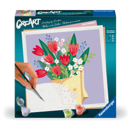 Ravensburger CreArt - Malen nach Zahlen 25518 - Tulpenstrauß - ab 12 Jahren
