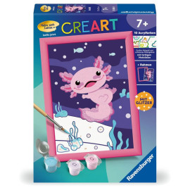 Ravensburger CreArt - Malen nach Zahlen 25555 - Axolotl - ab 7 Jahren