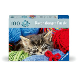 Ravensburger Puzzle 12001363 - Wollkätzchen - Puzzle für ältere Menschen und Senioren, mit 100 extra griffigen Puzzlet